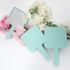 [Star Corporation] ST-339sn Modern Square Hand Mirror _ Mint Blue _ Espelho, Espelho de Mão, Espelho de Moda, Espelho Portátil
